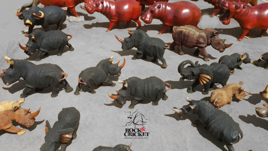 African animal statues various - small and medium