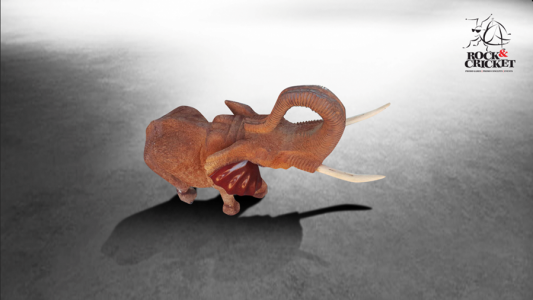 Natural Mahognay with polished tips Elephant statue - small & medium
