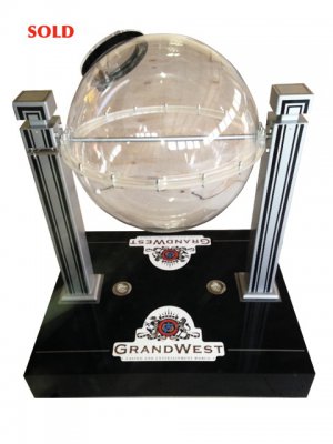 Perspex Sphere Tombola on stand